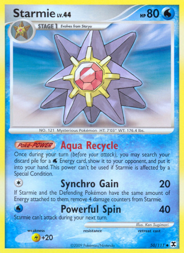 Starmie (050/111) Reverse Holo card image
