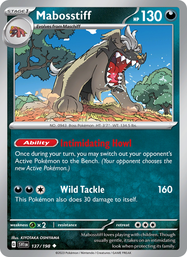 Mabosstiff (137/198) Reverse Holo card image
