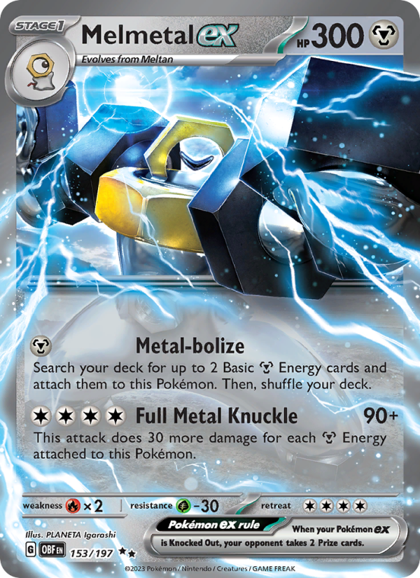 Melmetal ex (153/197) Holographic card image