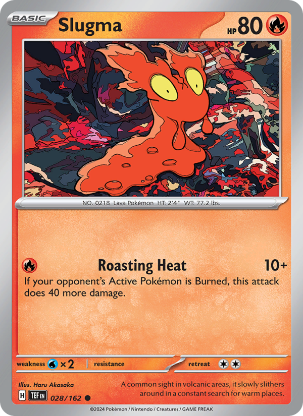 Slugma (028/162) Reverse Holo card image