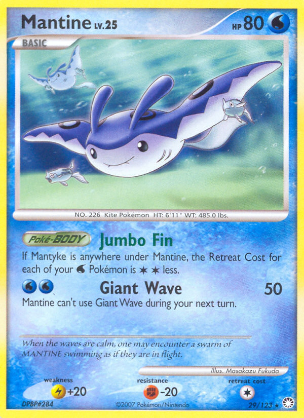 Mantine (029/122) Reverse Holo card image