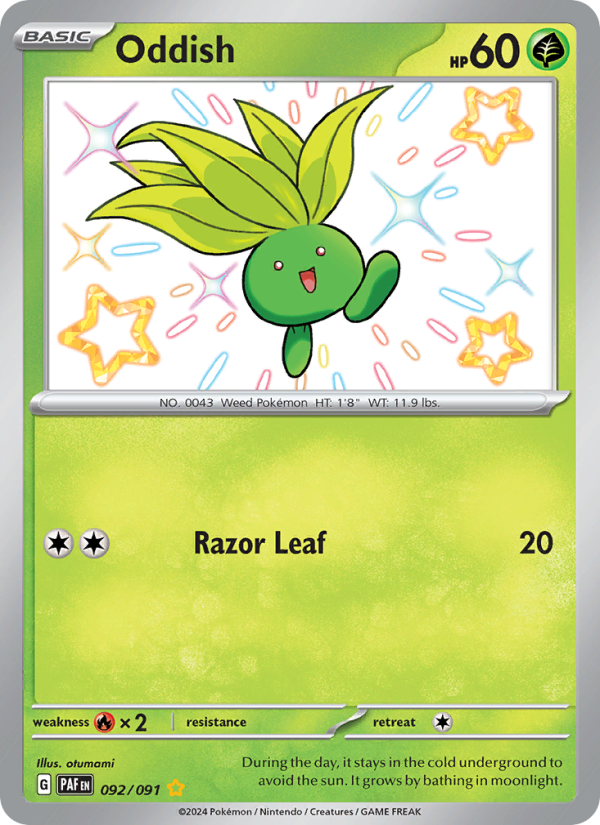 Oddish (092/91) Holographic card image
