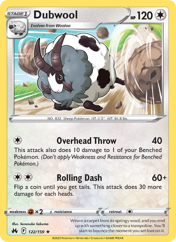 Dubwool (122/159) Reverse Holo card image