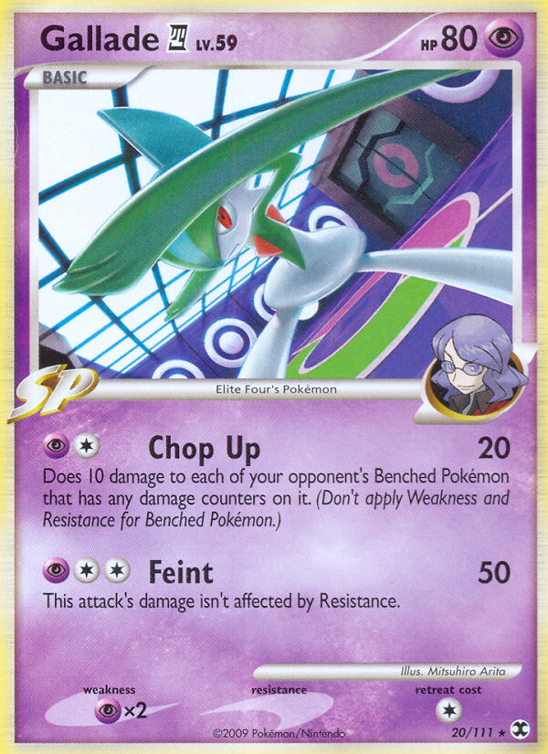 Gallade 4 (020/111) Reverse Holo card image