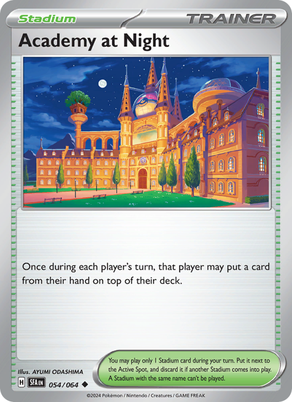 Academy at Night (054/64) Reverse Holo card image