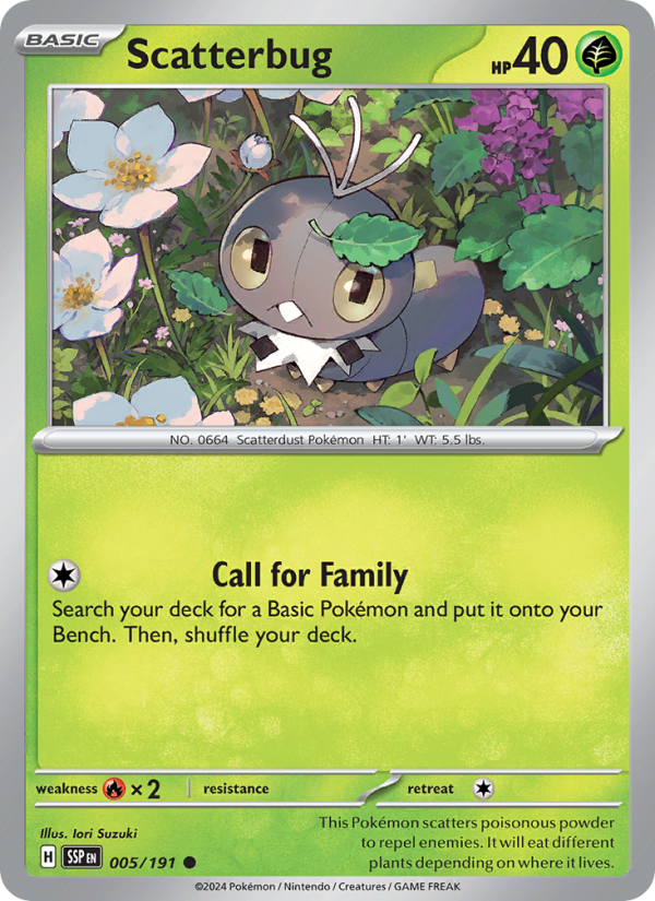 Scatterbug (005/191) Reverse Holo card image
