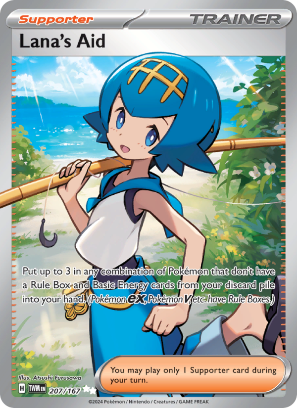 Lana's Aid (207/167) Holographic card image