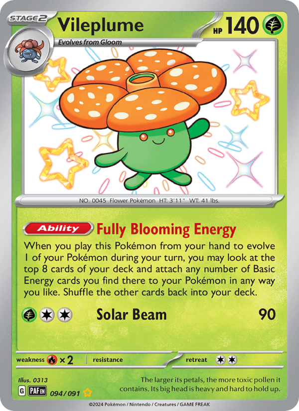 Vileplume (094/91) Holographic card image