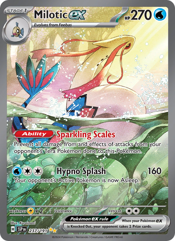 Milotic ex (237/191) Holographic card image