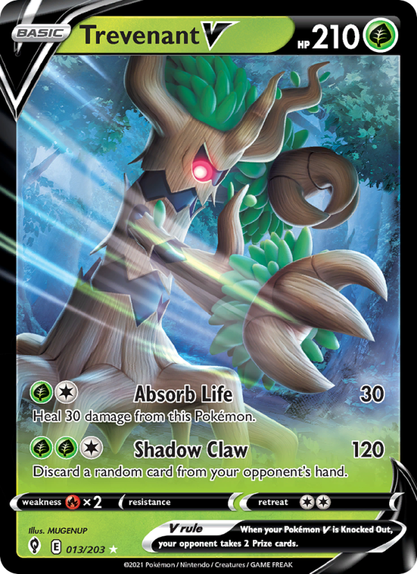Trevenant V (013/203) Holographic card image