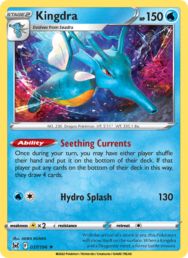 Kingdra (037/196) Reverse Holo card image