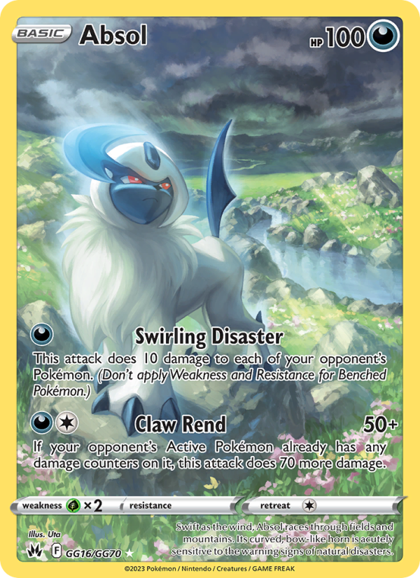 Absol (GG16/159) Holographic card image