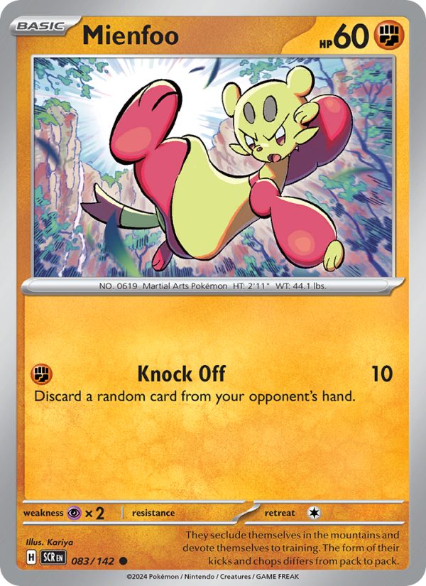 Mienfoo (083/142) Reverse Holo card image