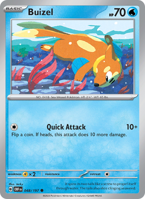 Buizel (048/197) Reverse Holo card image