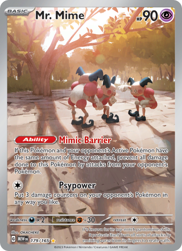 Mr. Mime (179/165) Holographic card image