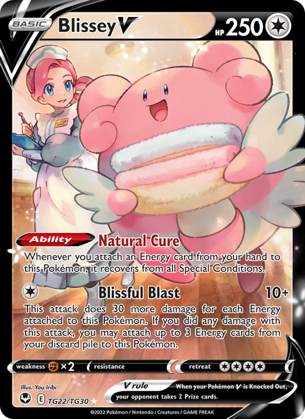 Blissey V (TG22/195) Holographic card image