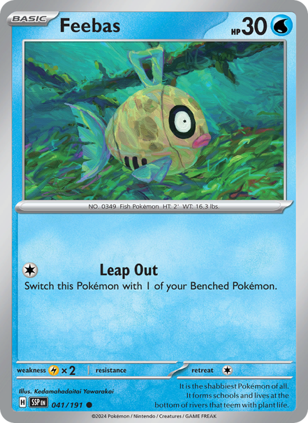Feebas (041/191) Reverse Holo card image