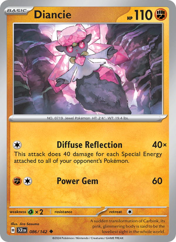 Diancie (086/142) Reverse Holo card image