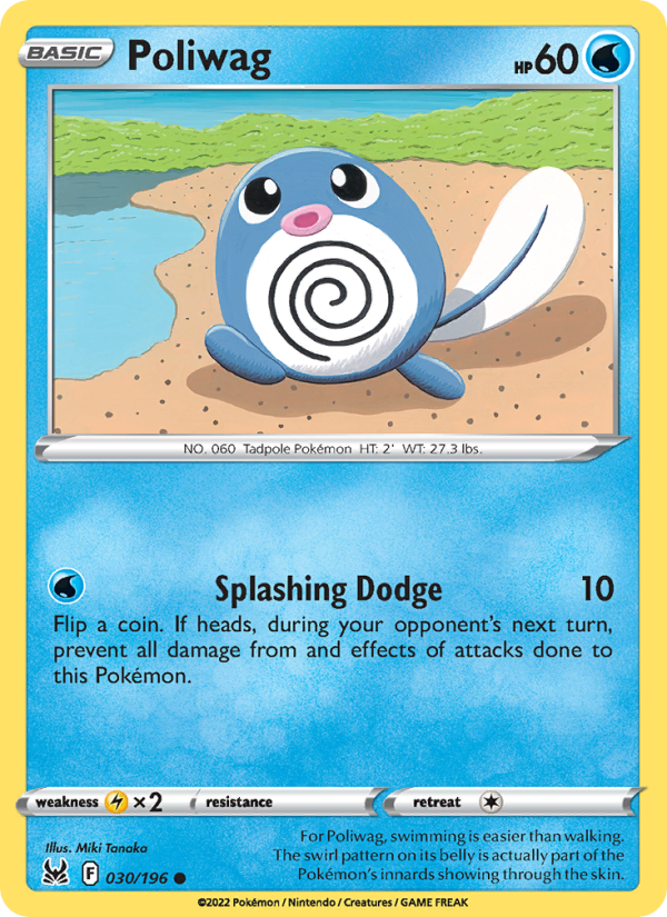 Poliwag (030/196) Reverse Holo card image
