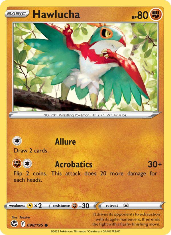 Hawlucha (098/195) Reverse Holo card image