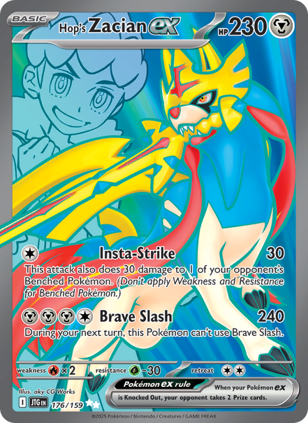 Hop's Zacian ex (176/159) Reverse Holo card image