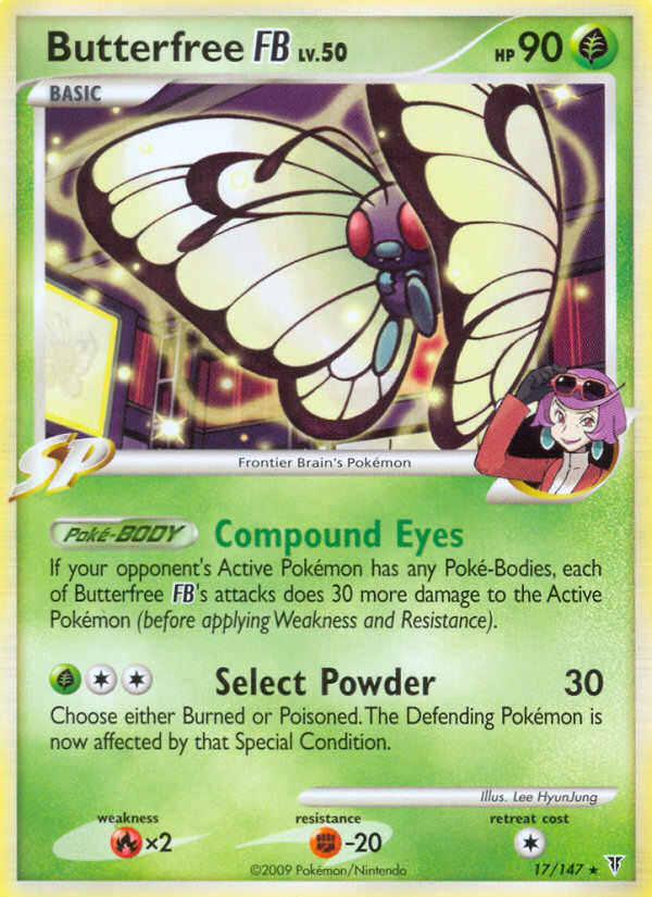 Butterfree FB (017/147) Reverse Holo card image