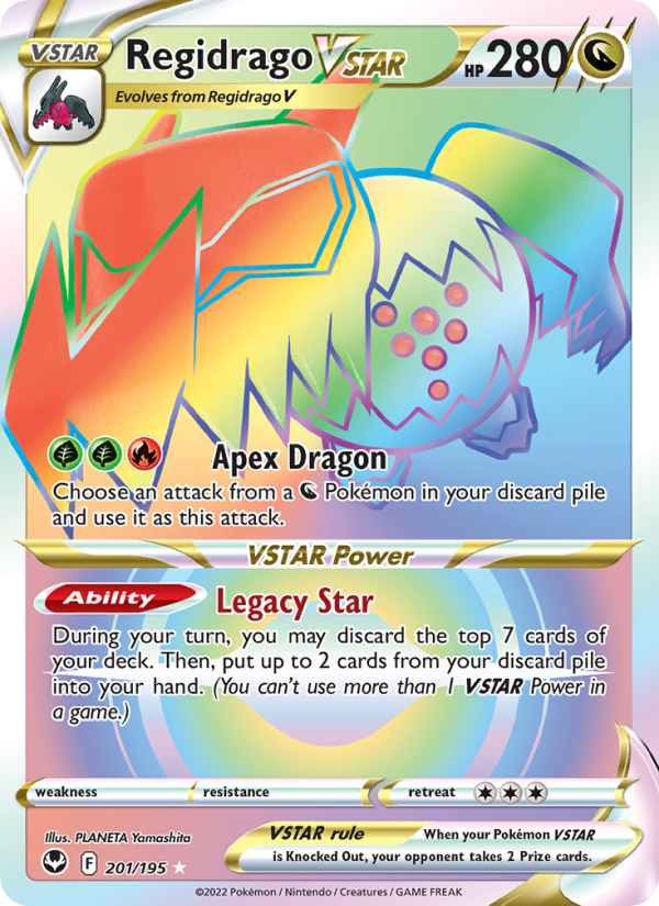 Regidrago VSTAR (201/195) Holographic card image