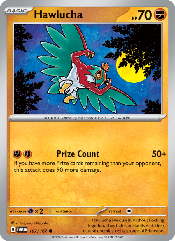 Hawlucha (107/167) Reverse Holo card image