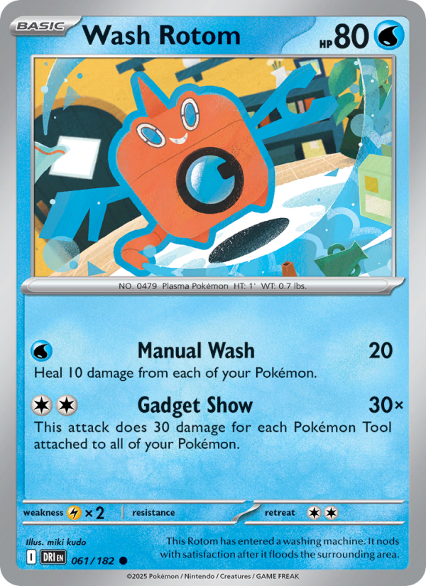 Wash Rotom (061/182) Reverse Holo card image