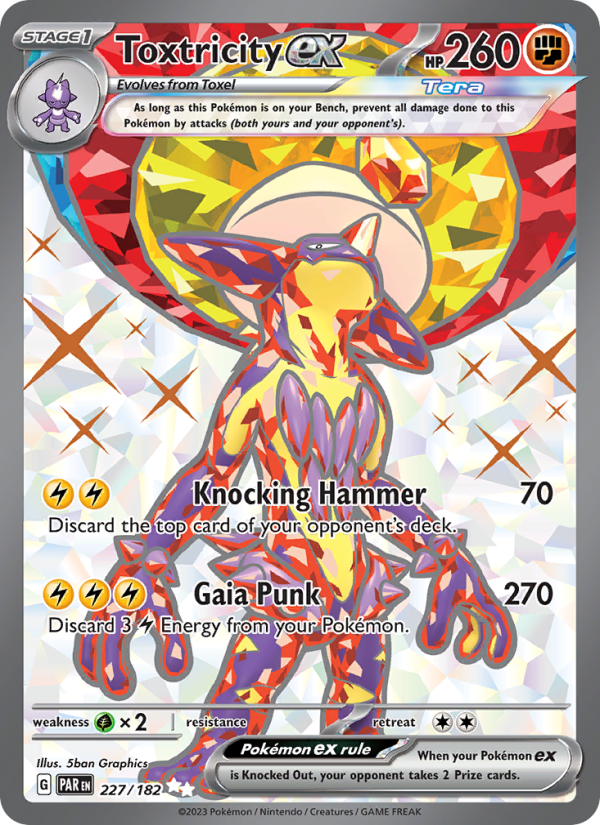 Toxtricity ex (227/182) Holographic card image