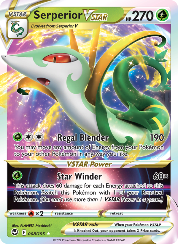 Serperior VSTAR (008/195) Holographic card image