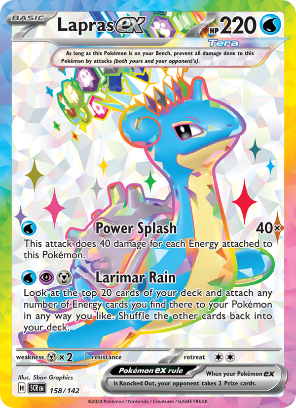 Lapras ex (158/142) Holographic card image