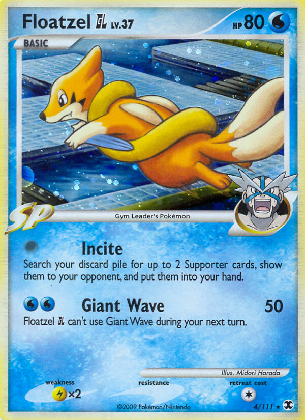 Floatzel GL (004/111) Reverse Holo card image