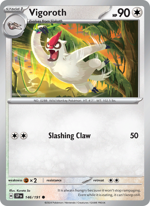Vigoroth (146/191) Reverse Holo card image