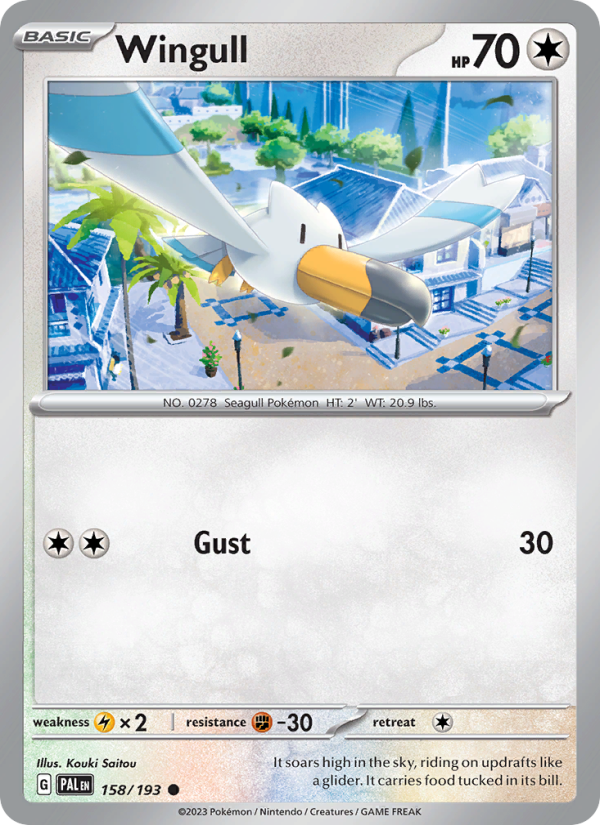 Wingull (158/193) Reverse Holo card image