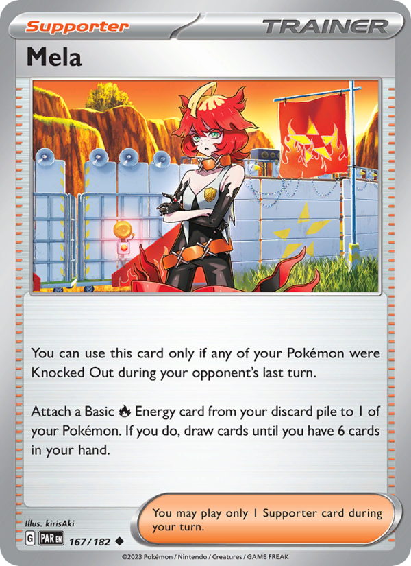 Mela (167/182) Reverse Holo card image