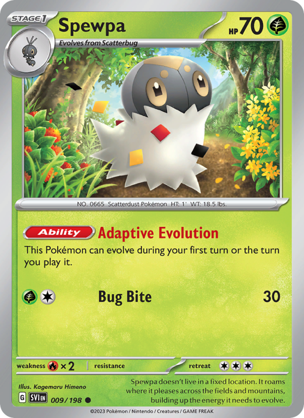 Spewpa (009/198) Reverse Holo card image