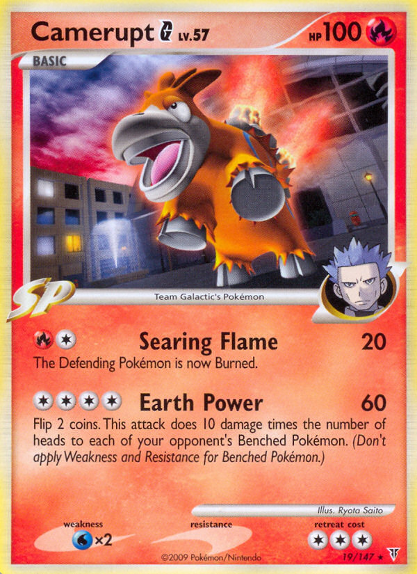 Camerupt G (019/147) Reverse Holo card image