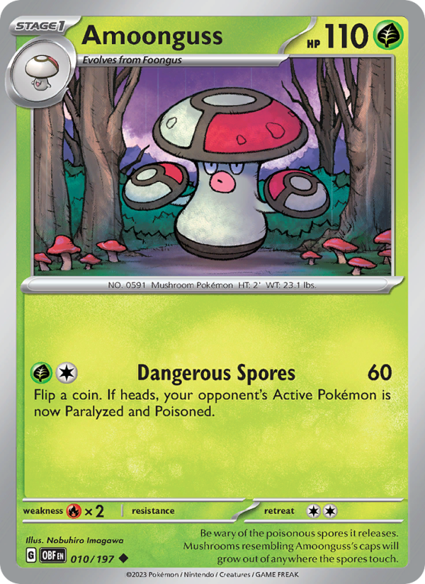 Amoonguss (010/197) Reverse Holo card image