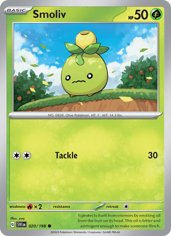 Smoliv (020/198) Reverse Holo card image