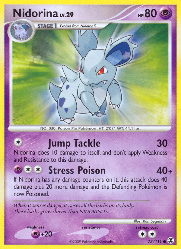 Nidorina (073/111) Reverse Holo card image