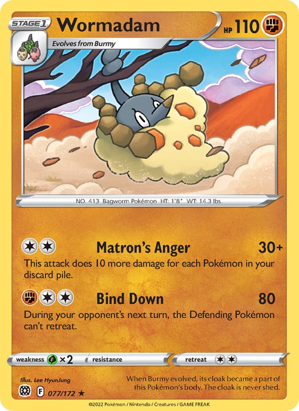 Wormadam (077/172) Reverse Holo card image
