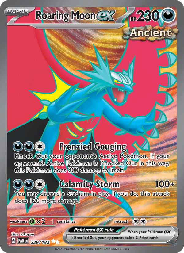 Roaring Moon ex (229/182) Holographic card image