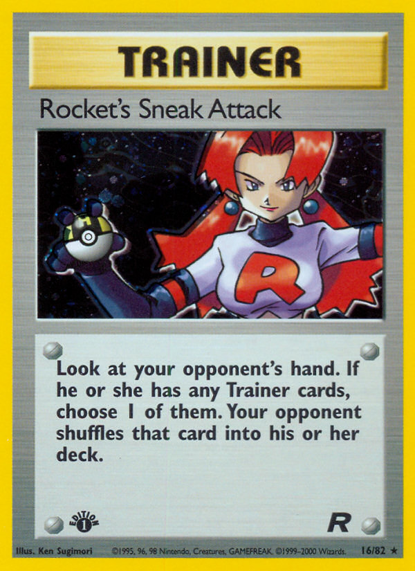 Rocket's Sneak Attack (016/82) Reverse Holo card image