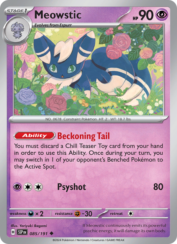 Meowstic (085/191) Reverse Holo card image