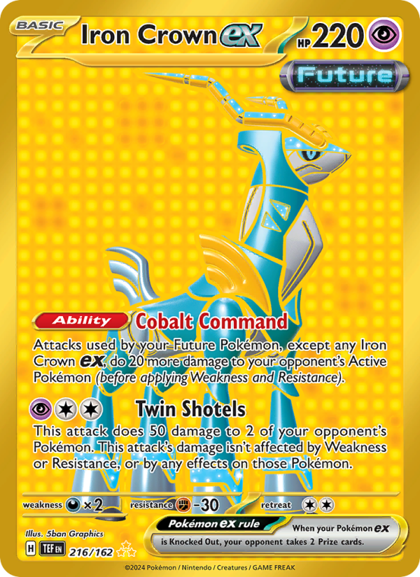 Iron Crown ex (216/162) Holographic card image