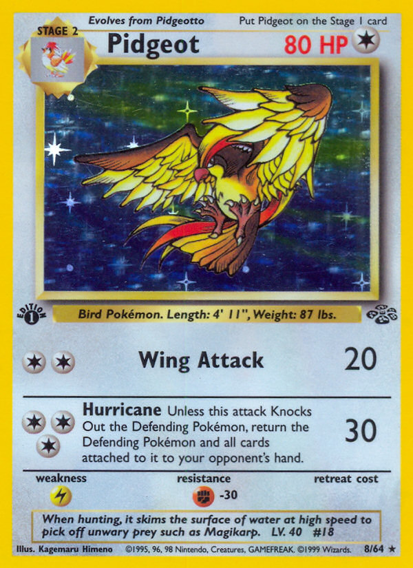Pidgeot (008/64) Reverse Holo card image