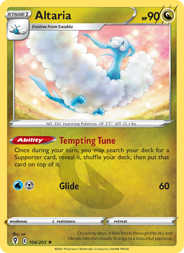 Altaria (106/203) Reverse Holo card image