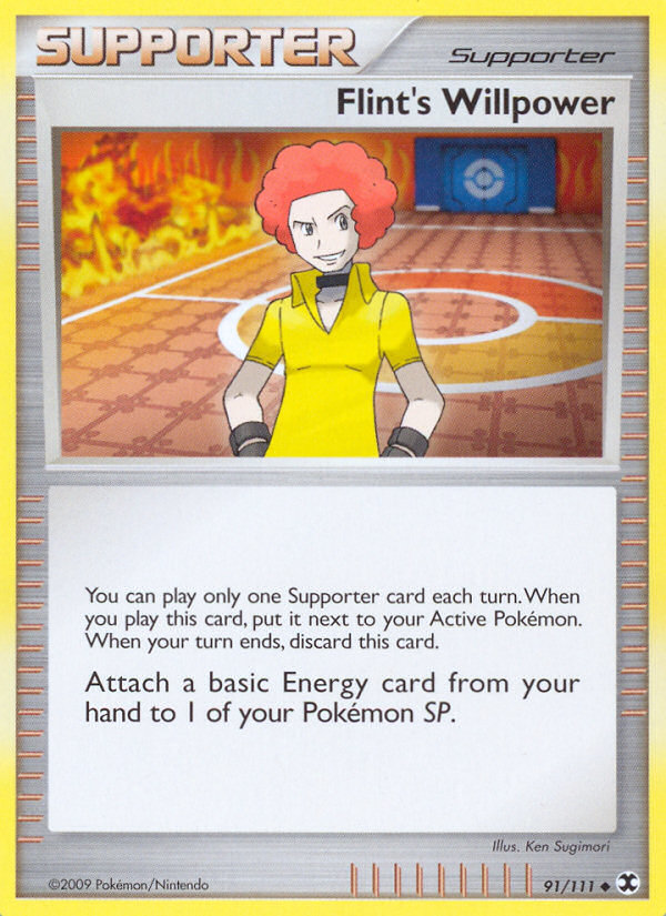 Flint's Willpower (091/111) Reverse Holo card image
