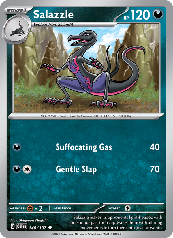 Salazzle (140/197) Reverse Holo card image